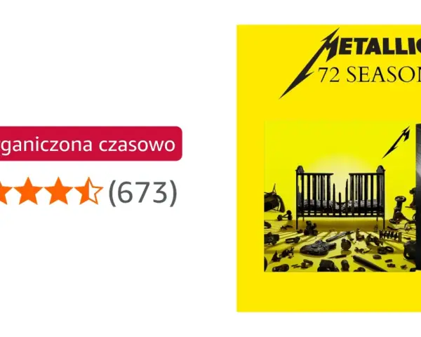 Okładka nowej płyty Metalliki "72 Seasons" z dwoma czarnymi winylami.