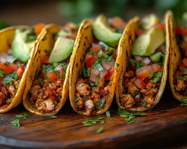 Pyszne tacos z mielonym mięsem, pomidorami, awokado i kolendrą. Idealny przepis na tacos dla każdego!