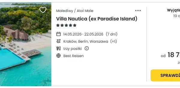 Ile trwa lot na Malediwy? Sprawdź czas podróży z Polski i przesiadki