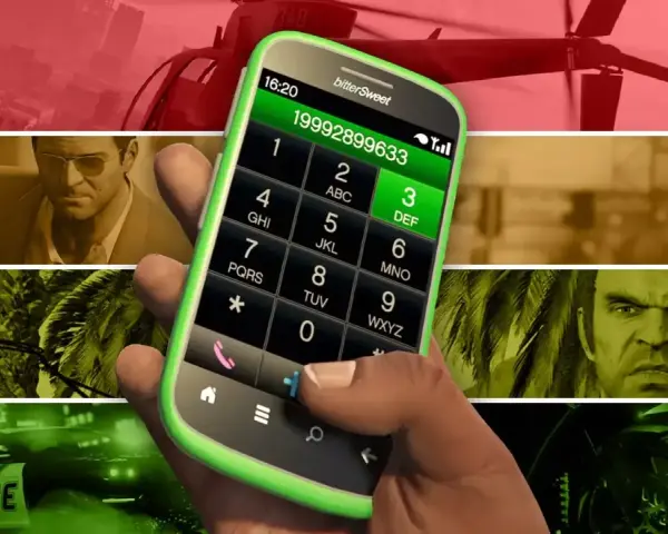 Wpisujesz numer 19992899633 na telefonie, by zdobyć kod na hydrę w GTA 5. W tle widać fragmenty gry.