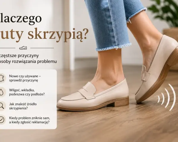Dowiedz się, co zrobić, żeby buty nie skrzypiały. Sprawdź najczęstsze przyczyny i sposoby rozwiązania problemu.