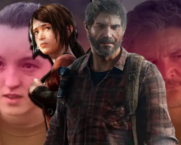 Joel y Ellie, protagonistas de The Last of Us Parte 1, miran con determinación.