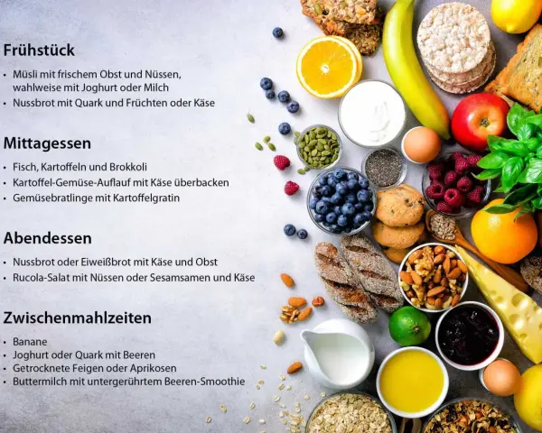 Gesunde Ernährung für Osteoporose: Joghurt, Käse, Nüsse & Beeren. Wieviel Calcium pro Tag bei Osteoporose? Diese Mahlzeiten sind reich an Kalzium.