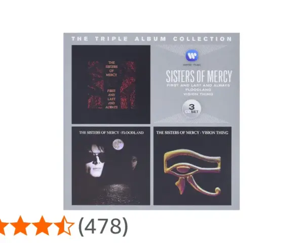 Kolekcja 3 CD "The Sisters of Mercy" zawiera albumy "First and Last and Always", "Floodland" i "Vision Thing".