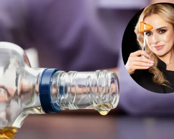 Jak sobie przypomnieć urwany film po alkoholu? Kobieta z młoteczkiem neurologicznym w okręgu sugeruje diagnozę.
