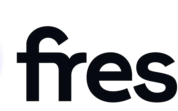 Logo de Fresha con un círculo morado y el texto "fresha". Busca fresha opiniones para saber más.