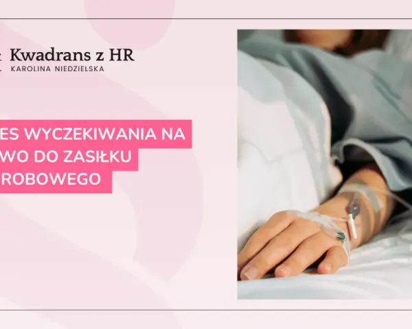 Ręka pacjenta w szpitalnym łóżku z wenflonem. Kiedy nie ma okresu wyczekiwania na prawo do zasiłku chorobowego.