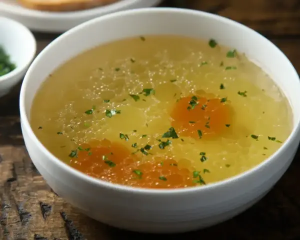 Aromaticzny rosół przepis na rozgrzewający bulion z marchewką i natką pietruszki, idealny na chłodne dni.