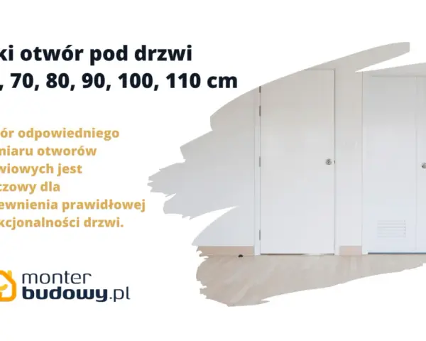 Jaki otwór pod drzwi 80? Wymiary (regulowana/stała) bez pomyłek