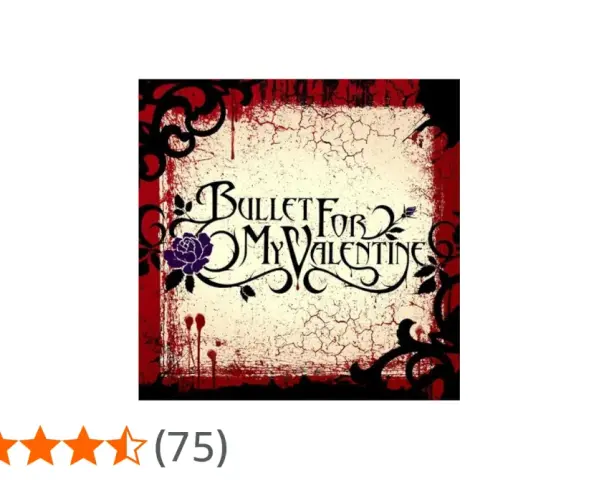 Pochette d'album de Bullet For My Valentine avec une rose violette et des ornements rouges et noirs.