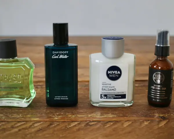 Cuatro lociones y bálsamos para después del afeitado, para que sirve el after shave: calmar la piel y prevenir irritaciones.