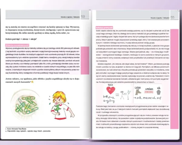 Dzieci z neurodywergencją uczą się przez zabawę i skojarzenia, co widać na ilustracji z kolorowymi spinaczami i rysunkiem chłopca.