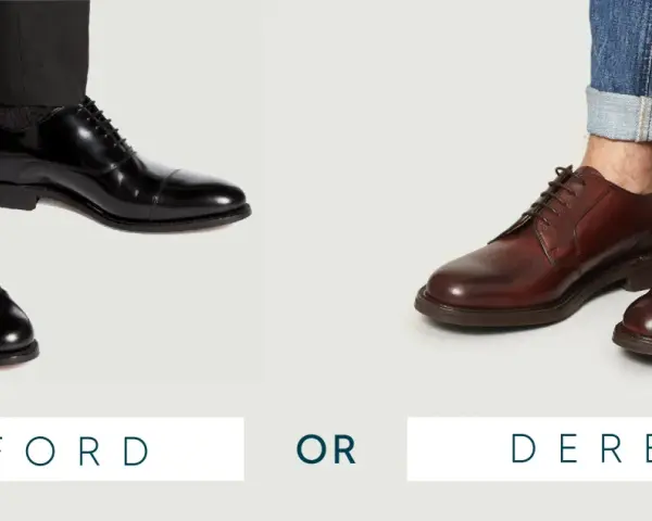 Zapatos negros Oxford con traje o zapatos marrones Derby con vaqueros. ¿Cuál eliges?