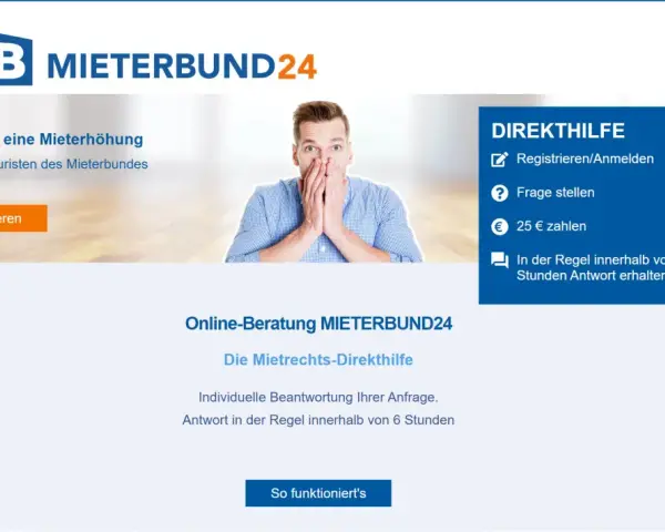 Mieterschutzbund Beratung ohne Mitgliedschaft: Juristen helfen bei Mieterhöhungen. Direkt zur Mietrechts-Direkthilfe.