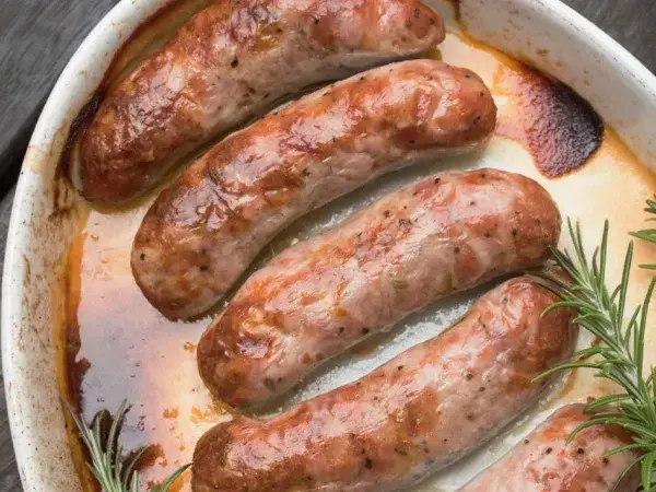 Jak długo piec białą kiełbasę w piekarniku, aby nie była sucha?