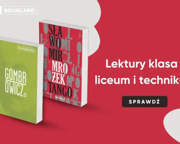 Lektury klasa 1 liceum i technikum. Na zdjęciu książki "Gombrowicz" i "Tango" - część listy lektur obowiązkowych.