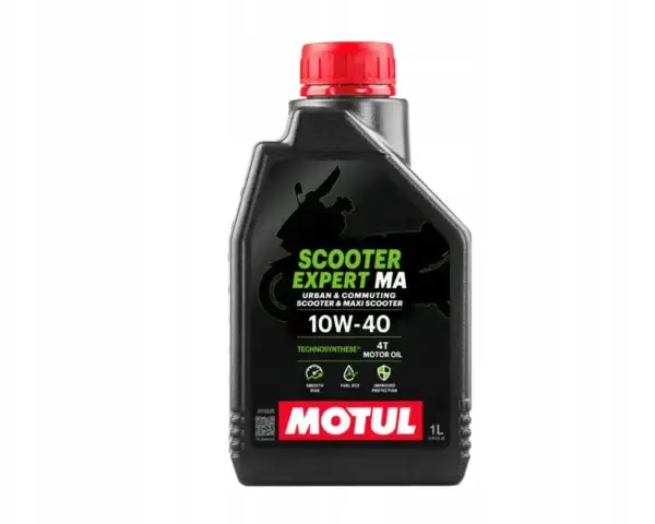 Olej Motul Scooter Expert MA 10W-40 to idealny wybór, jeśli zastanawiasz się, jaki olej do skutera 4t. Zapewnia płynną jazdę i ochronę.