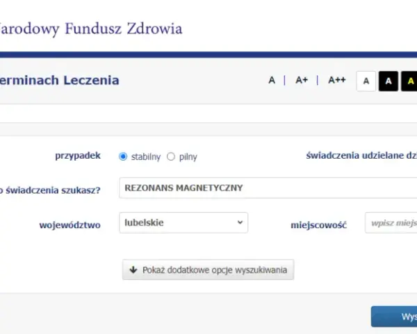 Rezonans magnetyczny NFZ w Lublinie - najszybszy termin już za 10 dni