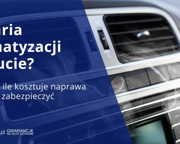 Widok na kratkę nawiewu klimatyzacji samochodowej z białymi smugami, sugerującymi chłodne powietrze.