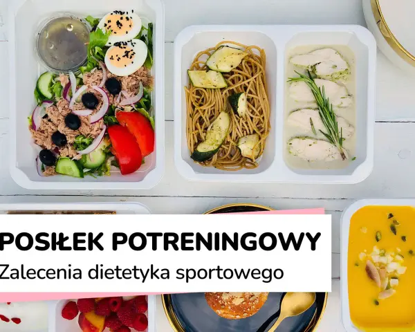 Zdrowe posiłki po treningu: sałatka z tuńczykiem, makaron z cukinią, kurczak w sosie i zupa dyniowa. Idealne, by uzupełnić energię.