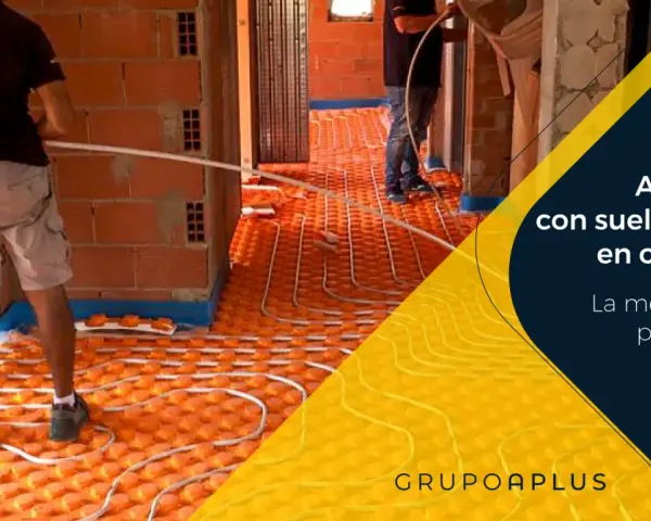 Instalación de aerotermia con suelo radiante en obra nueva. Un sistema eficiente para tu hogar.