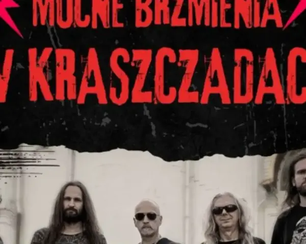 Zespół Turbo gotowy na mocne brzmienia w Kraszczadach. Pięciu mężczyzn w rockowym stylu.