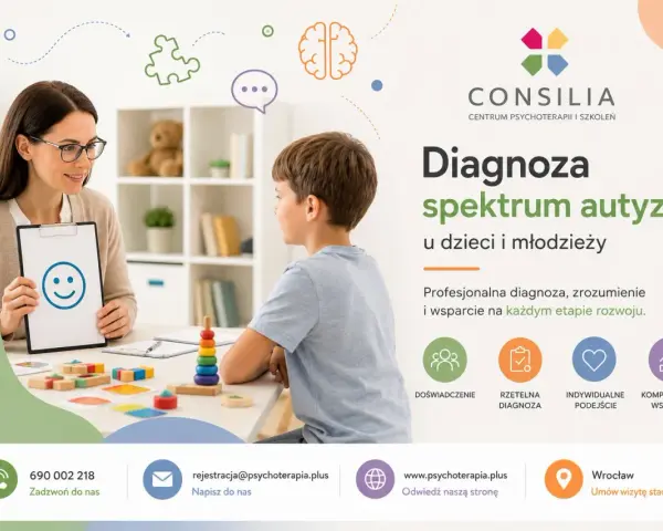 Profesjonalna diagnoza autyzmu u dzieci i młodzieży. Konsultacja psychologiczna, wsparcie i zrozumienie.