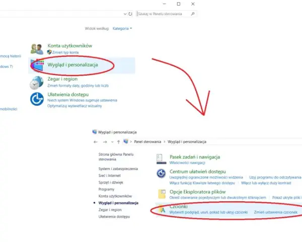 Panel sterowania: Wygląd i personalizacja > Czcionki. Tu dowiesz się, jak dodać czcionkę do Photoshop.