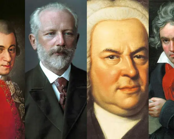 Mozart, Tschaikowsky, Bach und Beethoven – Meister der **most famous classical music**.