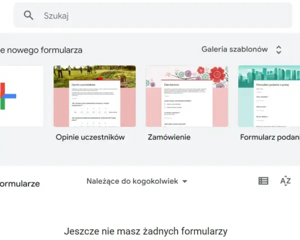 Tworzenie formularzy Google. Czy wypada prosić o potwierdzenie obecności przez formularz Google? Szablony: pusty, opinie, zamówienie, podanie o pracę.