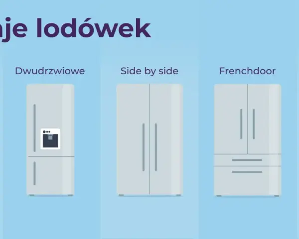 Różne rodzaje lodówek: jednodrzwiowe, dwudrzwiowe, side by side, frenchdoor i multidoor.