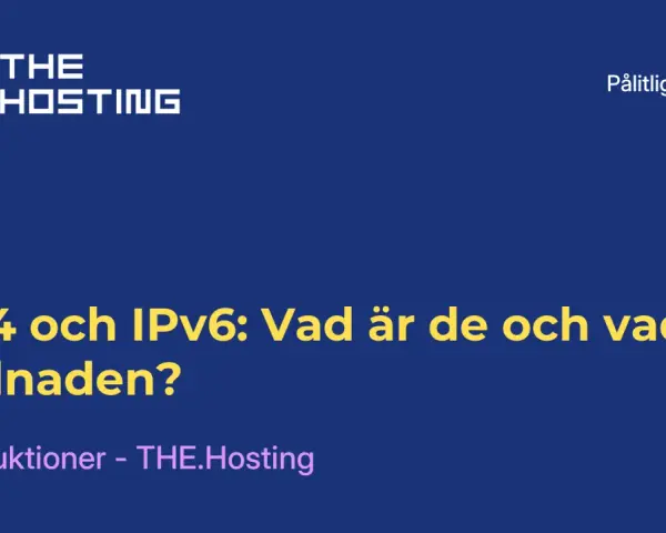 IPv4 och IPv6: Vad är de och vad är skillnaden? En guide från THE.Hosting om nätverksprotokoll.
