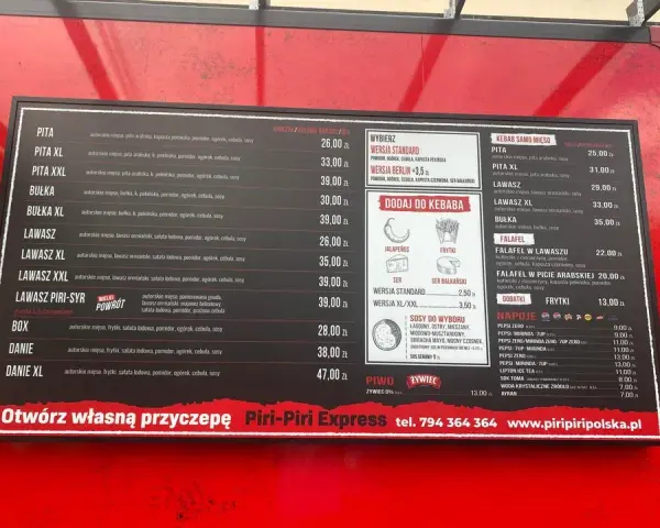 Piri Piri Kebab: Gdzie zjeść? Lokalizacje, menu, opinie i smak!