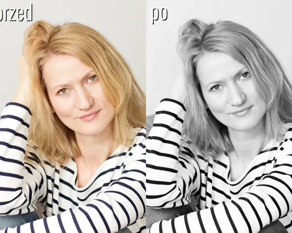 Photoshop: Czarny na biały od płaskiej plamy do realnej bieli