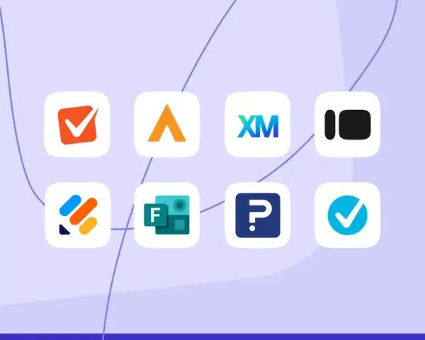 Icônes de plusieurs outils de création de formulaires, des alternatives à Google Forms.