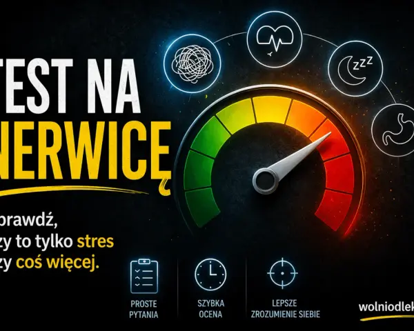 Test na nerwicę: sprawdź, czy to tylko stres, czy coś więcej. Wskaźnik oceny, ikony stresu, snu i żołądka.