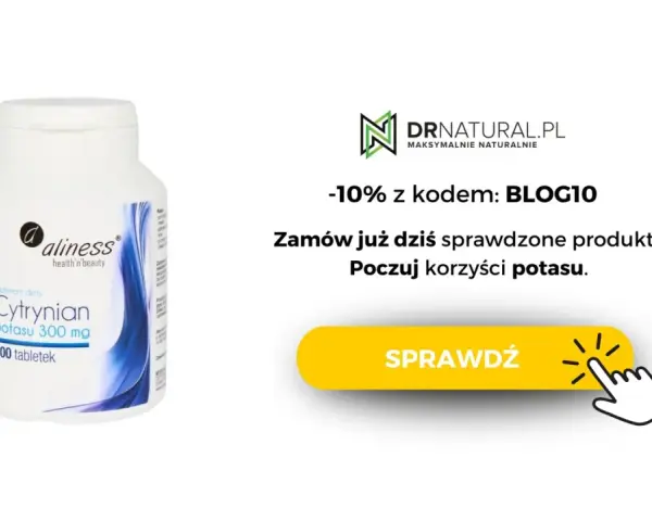 Cytrynian potasu 300 mg - suplement diety wspierający równowagę potasu. Odkryj naturalne sposoby na zdrowie.