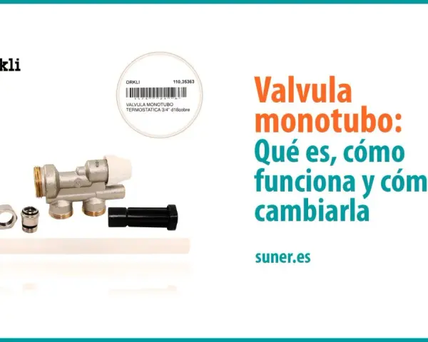 Válvula monotubo Orkli: aprende su funcionamiento y cómo cambiarla. Incluye la válvula y accesorios.