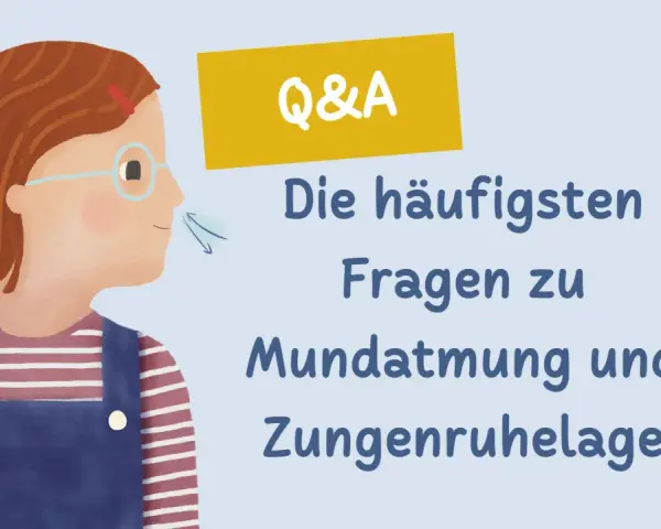 Q&A: Häufige Fragen zu Mundatmung und Zungenruhelage. Ein Mädchen atmet durch den Mund.