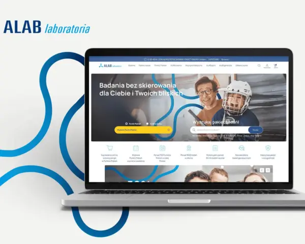 ALAB laboratoria: szybkie wyniki badań. Strona główna z wyszukiwarką pakietów badań i informacjami o placówkach.