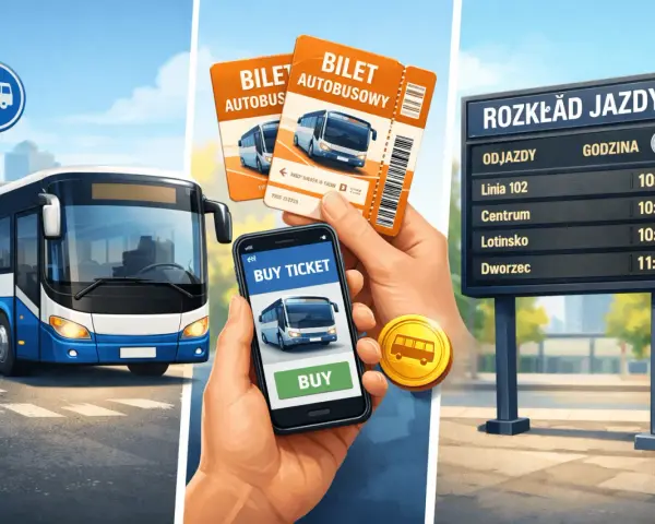 Sprawdź infobus rozkład jazdy na tablicy lub kup bilet przez aplikację.