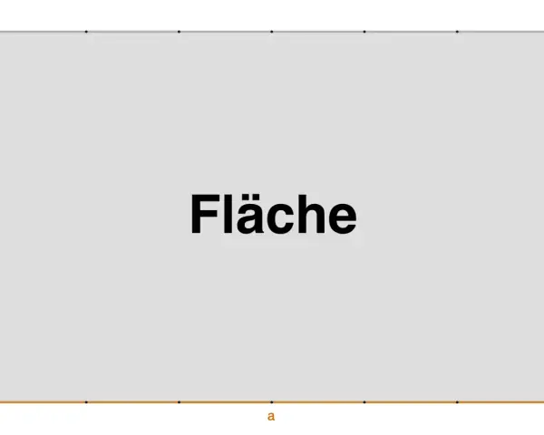 Ein Rechteck mit den Seitenlängen a und b. Die Fläche des Rechtecks wird berechnet.