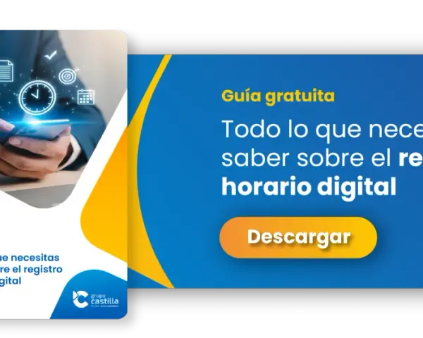Guía gratuita sobre registro horario digital. Aprende sobre sistemas de fichaje y gestión del tiempo con esta descarga.