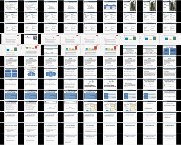Folien zur Induktion und Deduktion in der Wissenschaft, mit Grafiken und Texten.