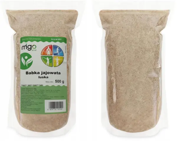Babka jajowata łuska, 500g. Naturalny błonnik dla zdrowia. Co to jest? To produkt z Indii, wspierający trawienie.