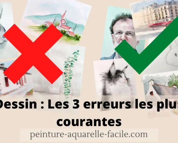 Dessin : Les 3 erreurs les plus courantes. Apprenez à éviter les pièges pour un dessin sur toile facile à faire.