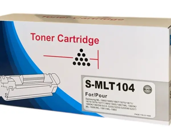 Pudełko z tonerem S-MLT104, kompatybilne m.in. z drukarką Samsung ML-1660.