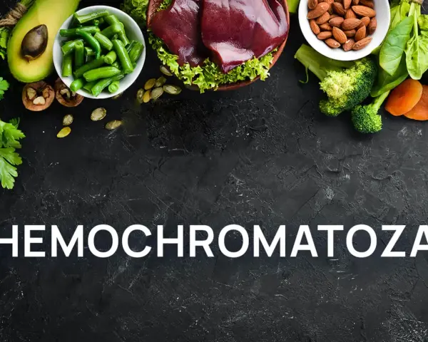Z czym nie łączyć witaminy C przy hemochromatozie: wątróbka, fasola, orzechy, suszone morele, brokuły, szpinak, awokado.