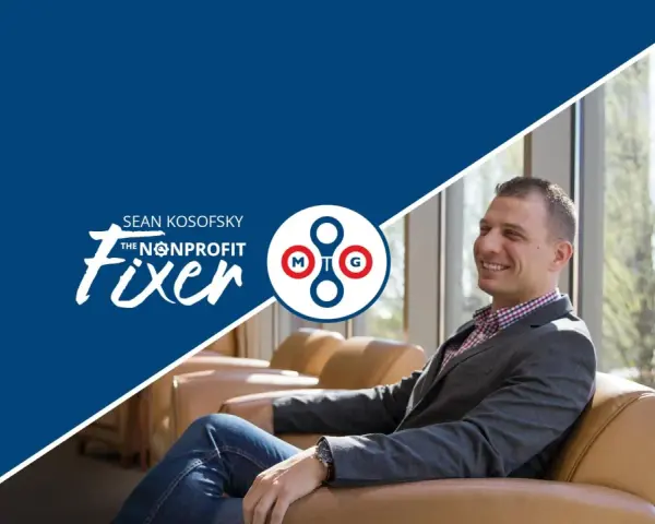 Sean Kosofsky, "The Nonprofit Fixer," smiles, embodying expertise in nonprofit governance.