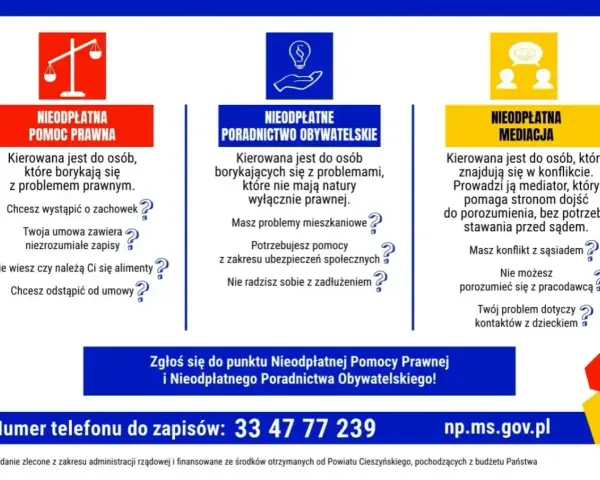 Dowiedz się, ile kosztuje porada u notariusza. Bezpłatna pomoc prawna, mediacje i poradnictwo obywatelskie. Zadzwoń: 33 47 77 239.